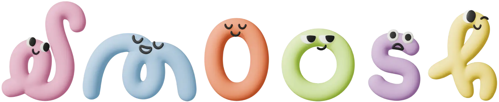 Smoosh spelled out with cute graphics
